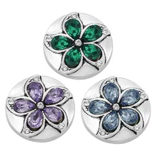 KZ3153 Красоты Хрустальный цветок со стразами круглый 20 мм застёжка, бусинка 18 мм браслет с застежкой ювелирные изделия оптом