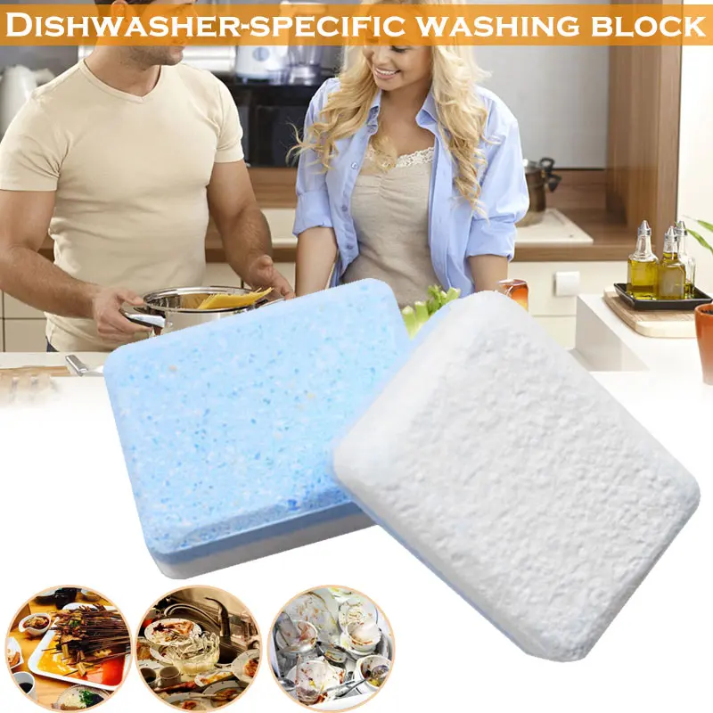 

Hot 3/5/10 Pcs Dishwasher Detergent Tablet Dish Tabs Cleaning Dishwashing Concentrated Rinse Block FQ-ing