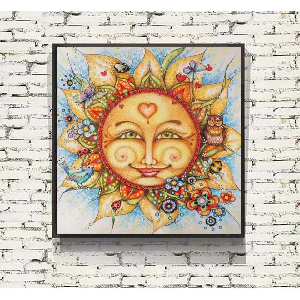 Lovely Sun & Friends 5d DIY Diamond Painting Full Square or Round Drill