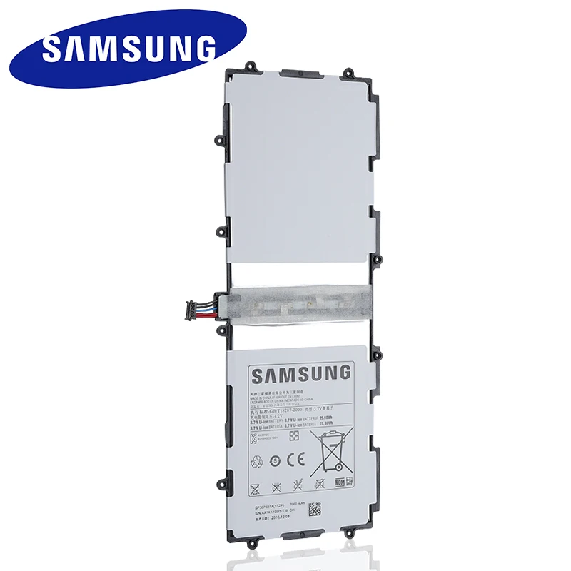 Оригинальная батарея samsung SP3676B1A для samsung Galaxy Tab 10,1 S2 N8000 N8010 N8020 N8013 P7510 P7500 P5100 P5110 P5113 7000 мА-ч