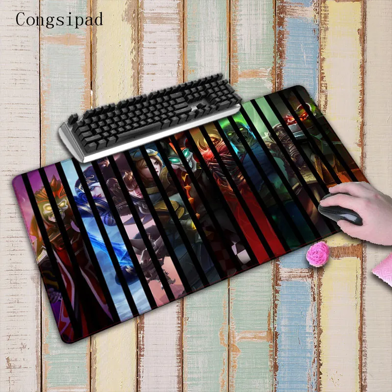  Congsipad DOTA 2 Big Gaming Speed Mouse Pad White Locking Edge Desk Keyboard MouseMat Rug Large Gam