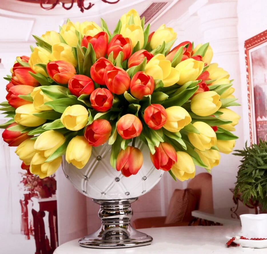 Compare Prices on Artificial Tulip Arrangements Online Shopping/Buy