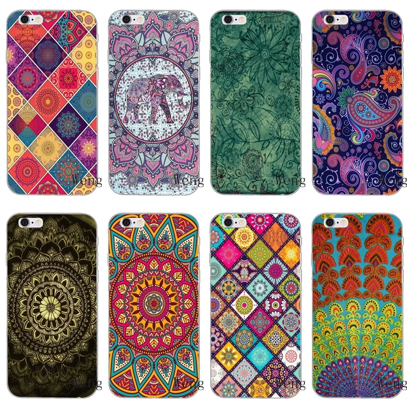 

popular bohemian Tapestry print silicone Soft phone case For Samsung Galaxy S3 S4 S5 S6 S7 edge S8 S9 Plus mini Note 3 4 5 8