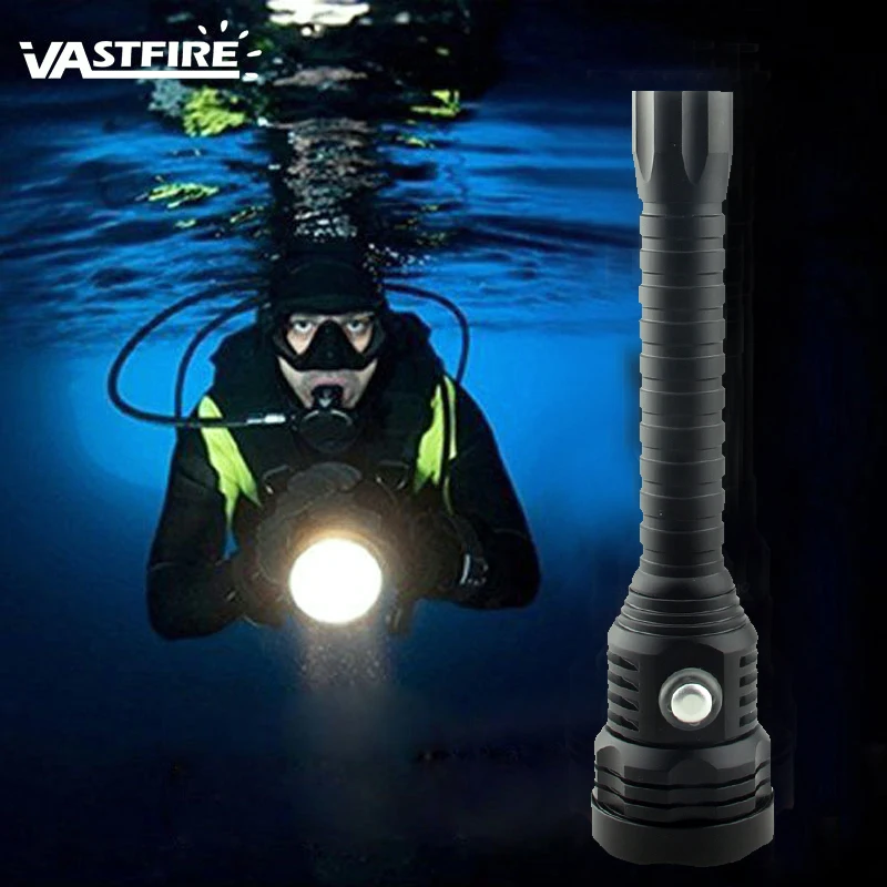 LED Diving Flashlight 4 Modes 4000LM XHP70 Diving Flashlight Underwater
