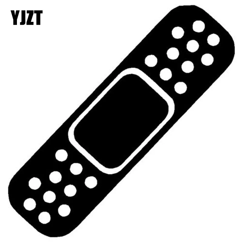 

YJZT 5.2X17.5CM Funny BAND AID Decal Car Window Sticker Car-styling Black/Silver Vinyl S8-1429