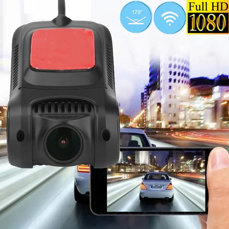 

Concealed 1080P HD WIFI Car Camera Single Lens Auto Mobile Recorder Support for Android/IOS System DC 12V