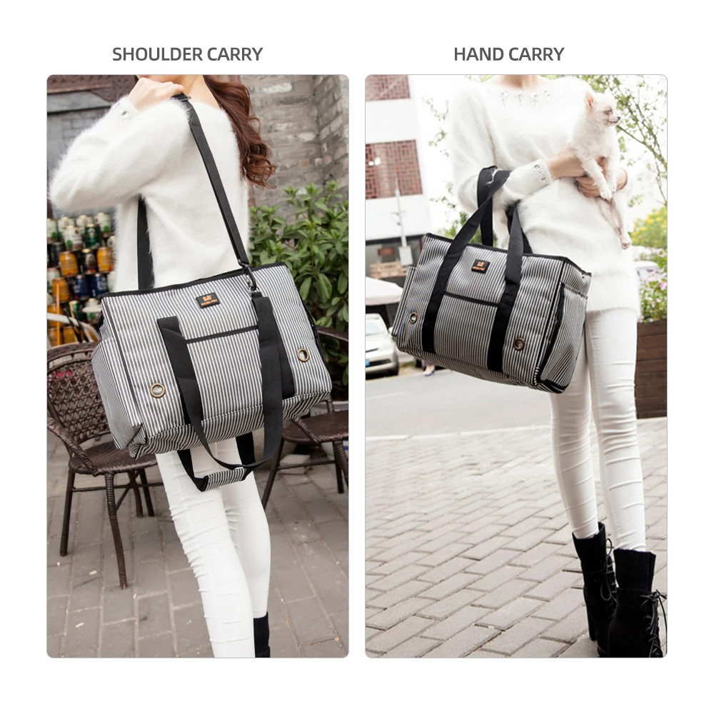 Dog Carrier Portable Pet Backpack Messenger Cat Carrier Outgoing Small Dog Travel Bag Soft Side Breathable Pet Carrier For Dogs