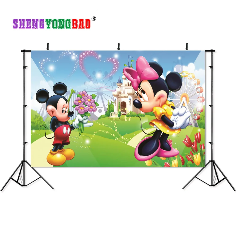 

SHENGYONGBAO Vinyl Digital Printed Photography Backdrops Prop Cartoon Happy birthday theme Photo Studio Background SS-00020