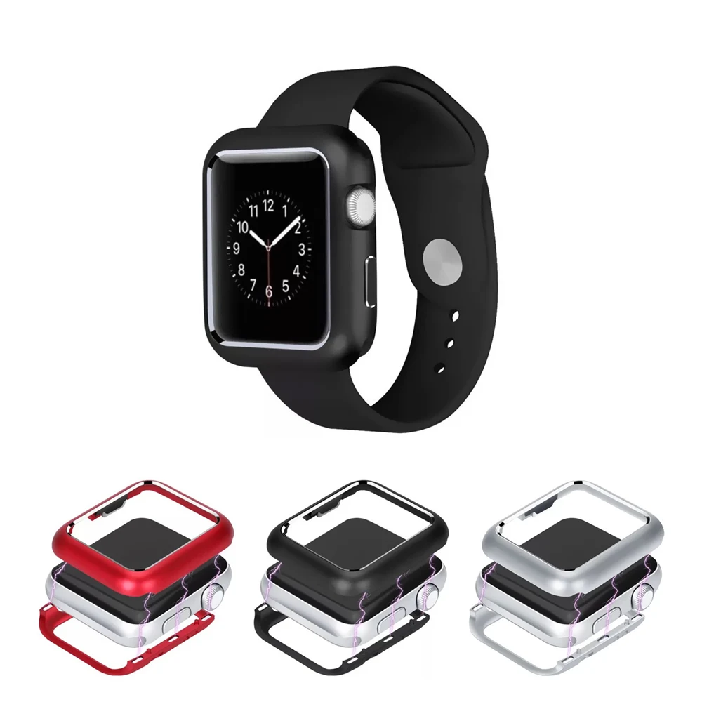 

440 MM 44 MM Bumper Case Magnetic Adsorption Metal Frame Protection Case for Apple Clock 38 MM 42 MM Series 1 2 3 for i-watch