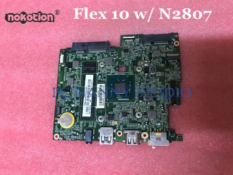 PCNANNY для lenovo Flex10 Flex 10 W8P Материнская плата ноутбука 5B20G94325 с N2807u 4 Гб ram BM5338 протестирована