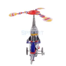 Заводной цирк слон нос на трехколесном велосипеде заводная игрушка коллекционная