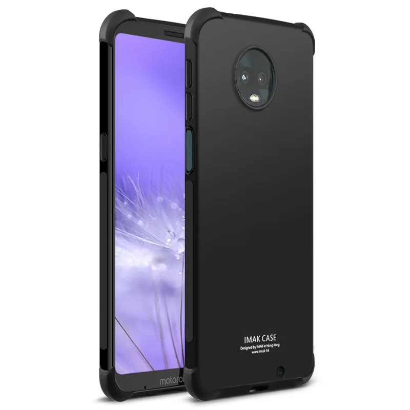 

sFor MOTO Z3 Case Cover IMAK Airbag Shockproof Soft TPU Back Cover sFor Motorola Z3 Case Silicone With Screen Protector