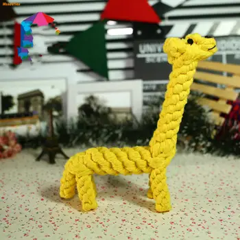 

Pet Products Dog Supplies Toys Cotton Rope Knot Giraffe Animal models dog chew toys 4pcs/lot