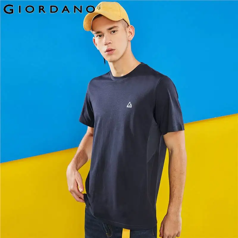 

Giordano Men Fast Dry T Shirt Crewneck Summer Tee Shirt Homme Breathable Short Sleeve Tops Male Quality Mens Clothing