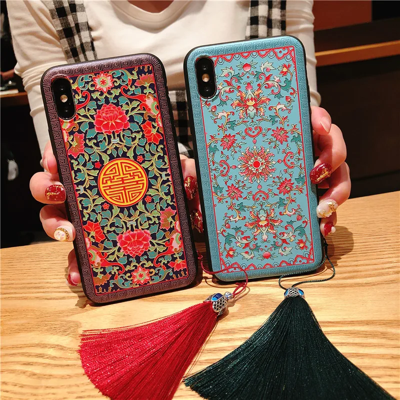 

for Samsung galaxy S8 S9 Plus Note 9 8 3D Flower Soft TPU Case with Lanyard for Xiaomi Redmi Note 5 Pro 4X Mi A1 A2 5X 6X Mix 2S