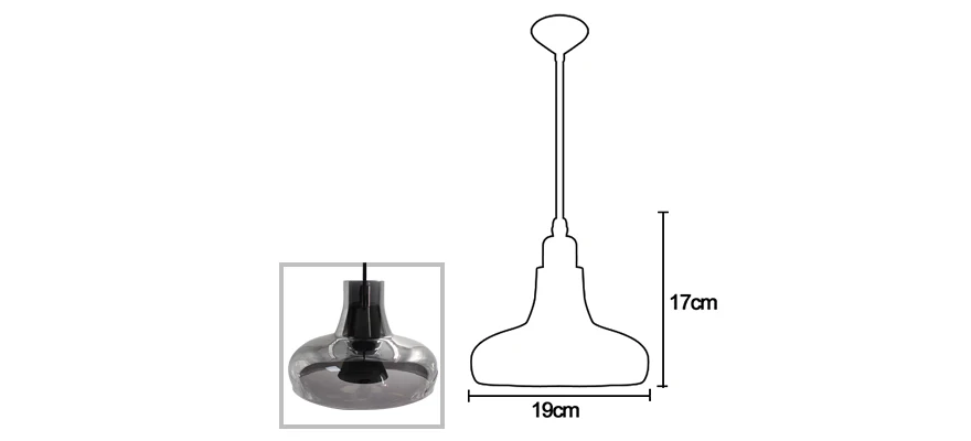 Стеклянная Подвесная лампа ZMISHIBO в европейском стиле, 100-240 В, E27, розетка, одинарная, Дымчатая, серая, на потолок, для бара, столовой, стола, спальни, 5 Вт