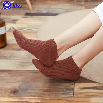 

5 Pairs Women's Short Socks Solid Black/White Female Low Cut Ankle Sock Summer Spring Girl Simple Cotton Sock Drop Shipping