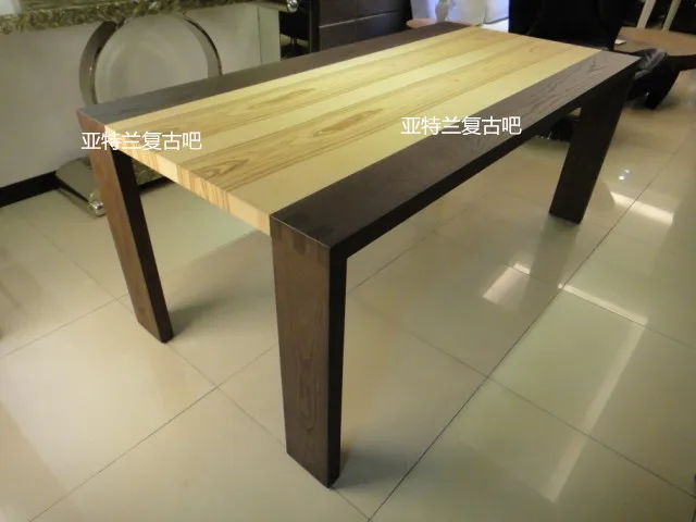 Nordic IKEA loft industrial viento mesa de comedor de madera mesa de ... Nordic IKEA loft industrial viento mesa de comedor de madera mesa de ...