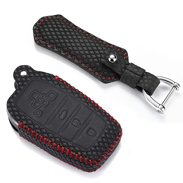 

Leather key case for toyota corolla 2017 rav4 2016 prado 2015 86 2014 FJCruiser 2012 case remote key cover key3 Free shipping