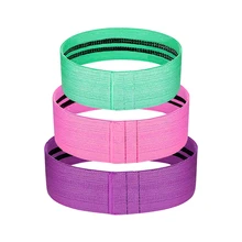 3 шт. тканевые Резистентные ремешки для упражнений тканевые ремешки для тренировок Тяжелая/нескользящая/толстая широкая эластичная круглая лента для фитнеса
