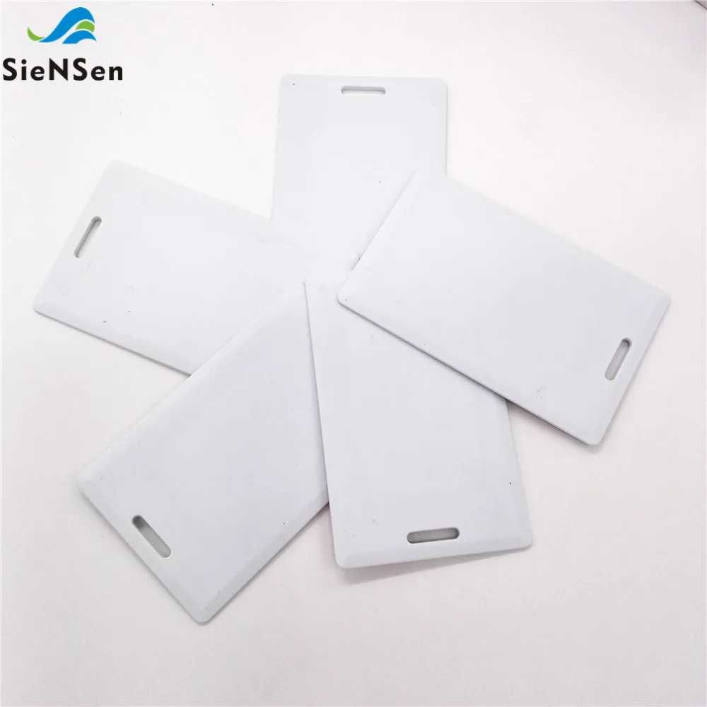 

SieNSen 5Pcs/lot EM ID Thick Blank CARD Write and Read Card T5577 Reaction ID Card 125KHZ RFID Card