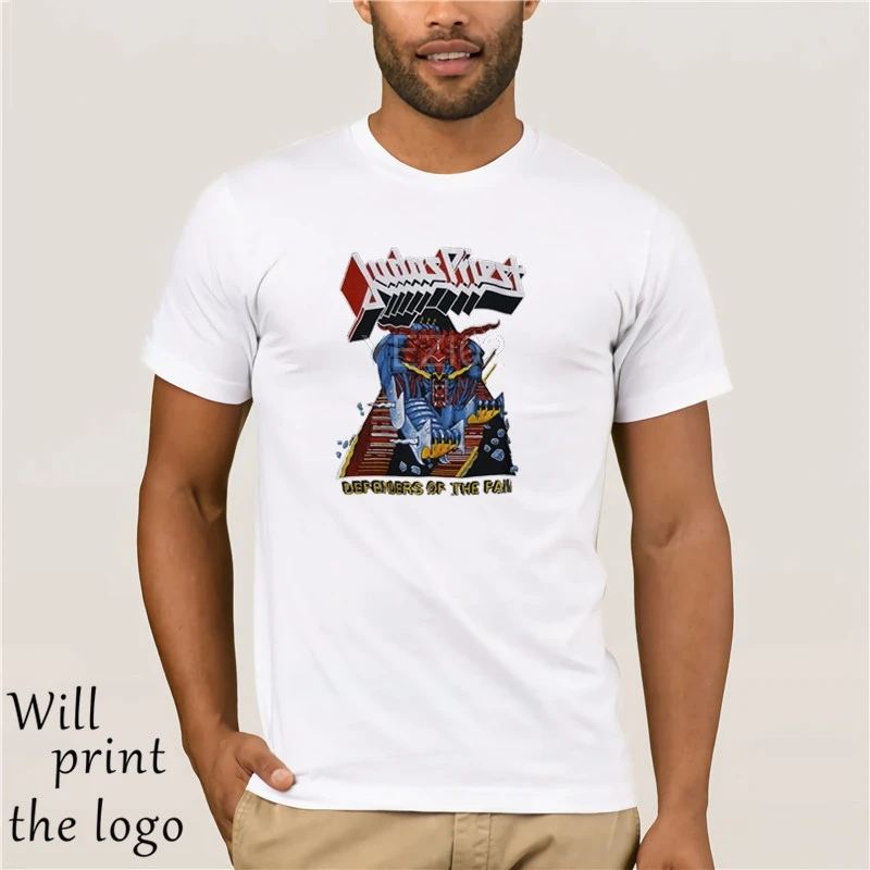 

Judas Priest Shirt Vintage Tshirt 1984 Defenders of The Faith Tour Heavy Metal Fashion T-Shirts Slim Fit O-Neck