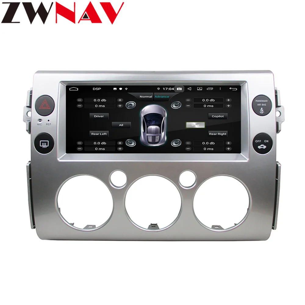 Perfect 10.4” Android 9 4+64G DSP Car Player GPS Navigation For Toyota FJ Cruiser 2008-2016 Head Unit Multimedia Player Tape Recorder 1