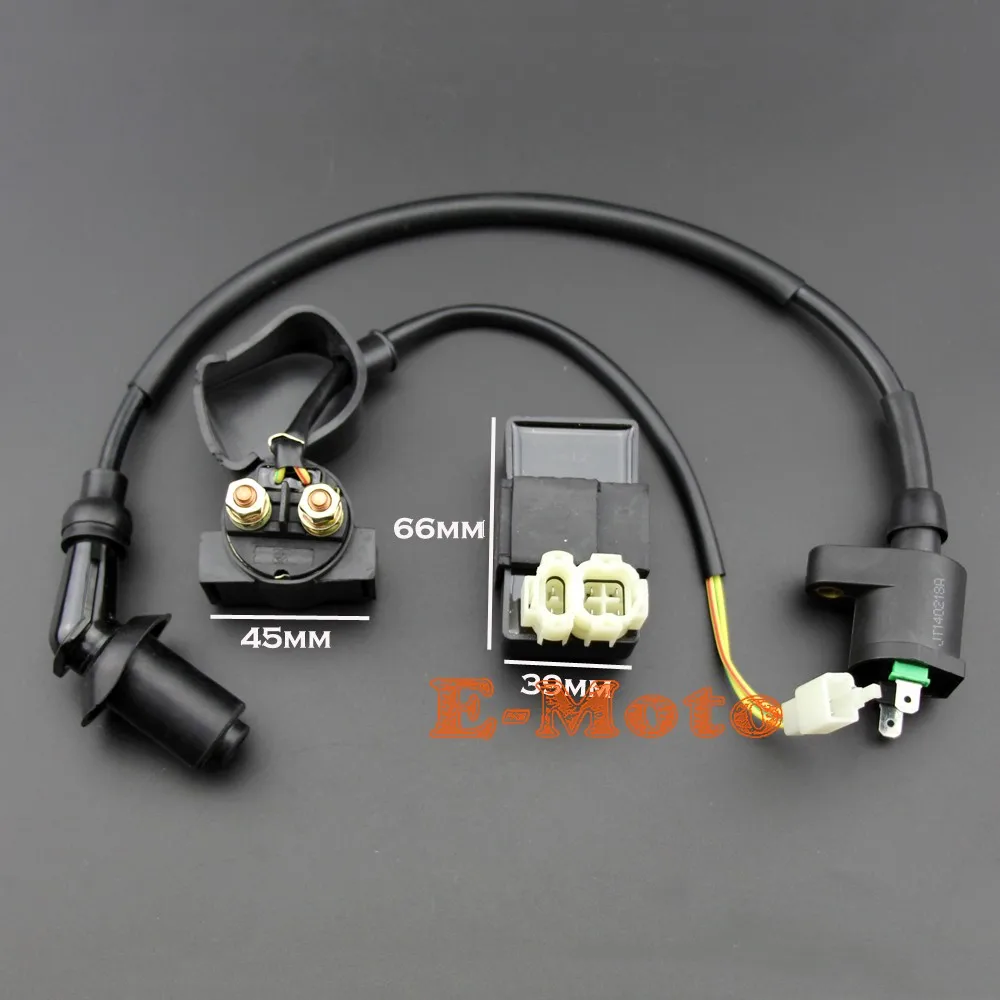Ignition Coil CDI Solenoid Relay Voltage Regulator for GY6 50cc 125cc 150cc ATV Scooter Moped