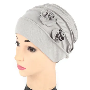 

Hat Muslim Stretch Turban Hat Chemo Cap Hair Loss muslim Head Scarf Wrap Hijib Cap womens muslim head hijab new arrival c0412