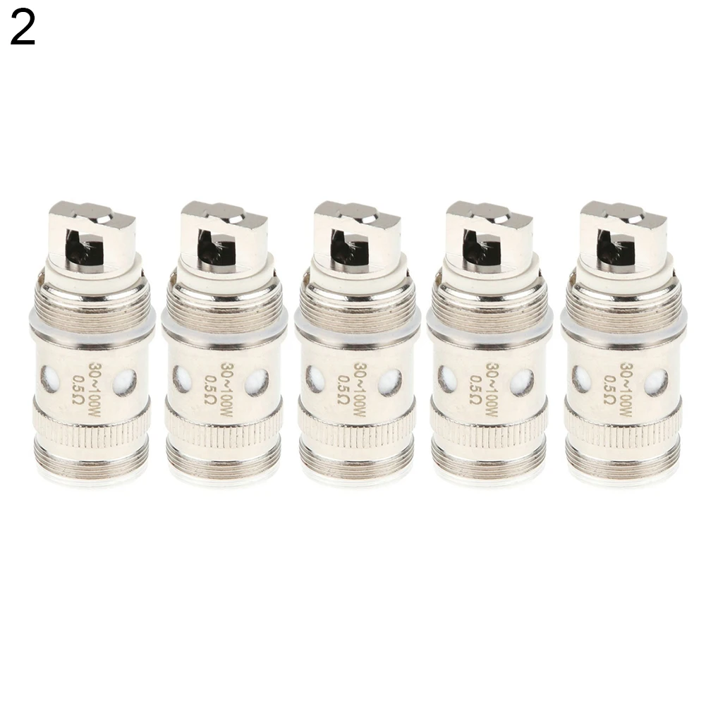 Pure Cotton 5Pcs Coils 0.3/0.5 ohm Head Replacement Sub OHM for Eleaf iJust 2 Melo 2 3 Pure Cotton 5Pcs Coils 0.3/0.5 ohm Head Replacement Sub OHM for Eleaf iJust 2 Melo 2 3