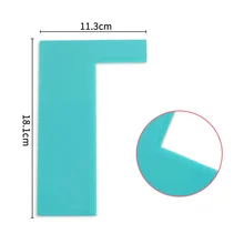 14 шт./лот) FDA высокое качество Пластиковые Вертикальные зубчатые слоистые формы скребок для торта