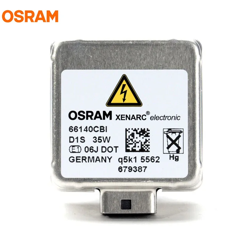 1X OSRAM D1S 35 Вт 66140CBI 66144CBI 5500K холодных синих тонах, интенсивный ксеноновая лампа HID головной светильник 3 года гарантии 20% более светильник