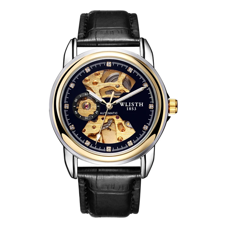 

Watch Men Mechanical Watch Waterproof Fashion Luxury Stainless Steel Business Bracelet Clasp Lumimous Hands Automatic Watch