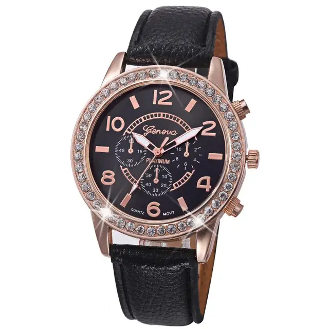 2018 Fashion Women Watches Bracelet Watch Ladies With Crystal Leather Band Quart 2018 Fashion Women Watches Bracelet Watch Ladies With Crystal Leather Band Quart