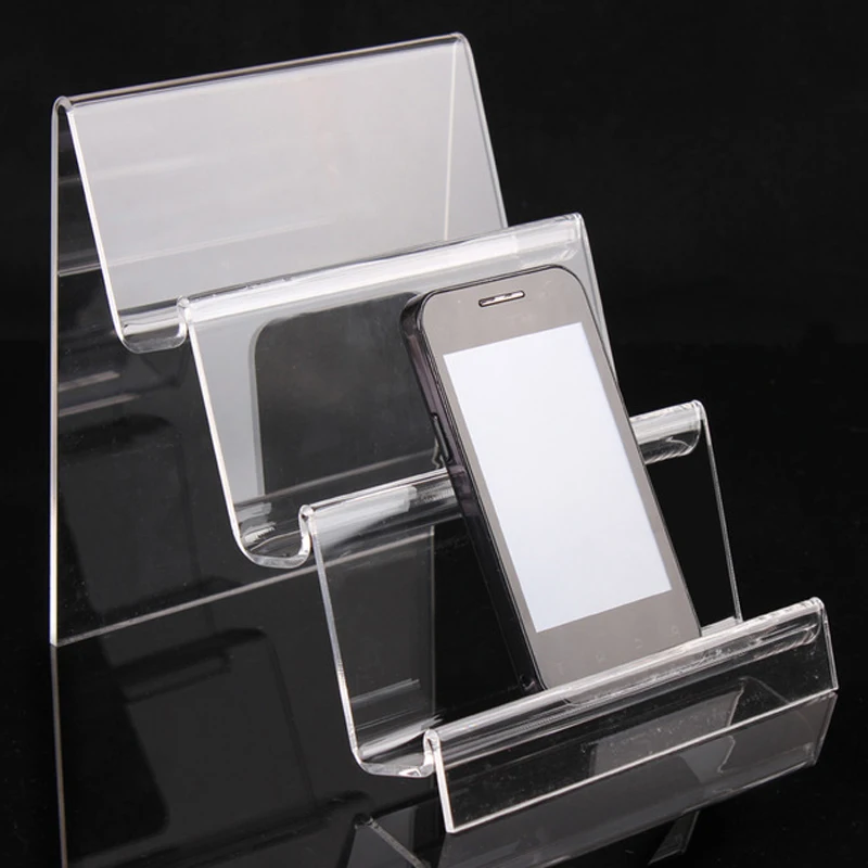 

New Clear Acrylic Mobile Holder Cellphone Rack Wallet Stand Multilayer Cellphone Jewelry Stand Display Glasses Rack Wholesale