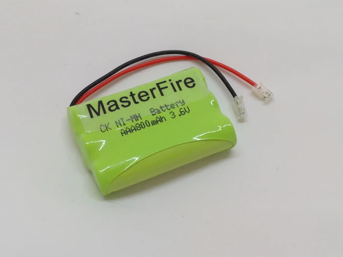 

MasterFire 5PACK/LOT New Ni-MH AAA 3.6V 800mAh NiMH Rechargeable Battery Pack With Plugs For Cordless Phone Batteries