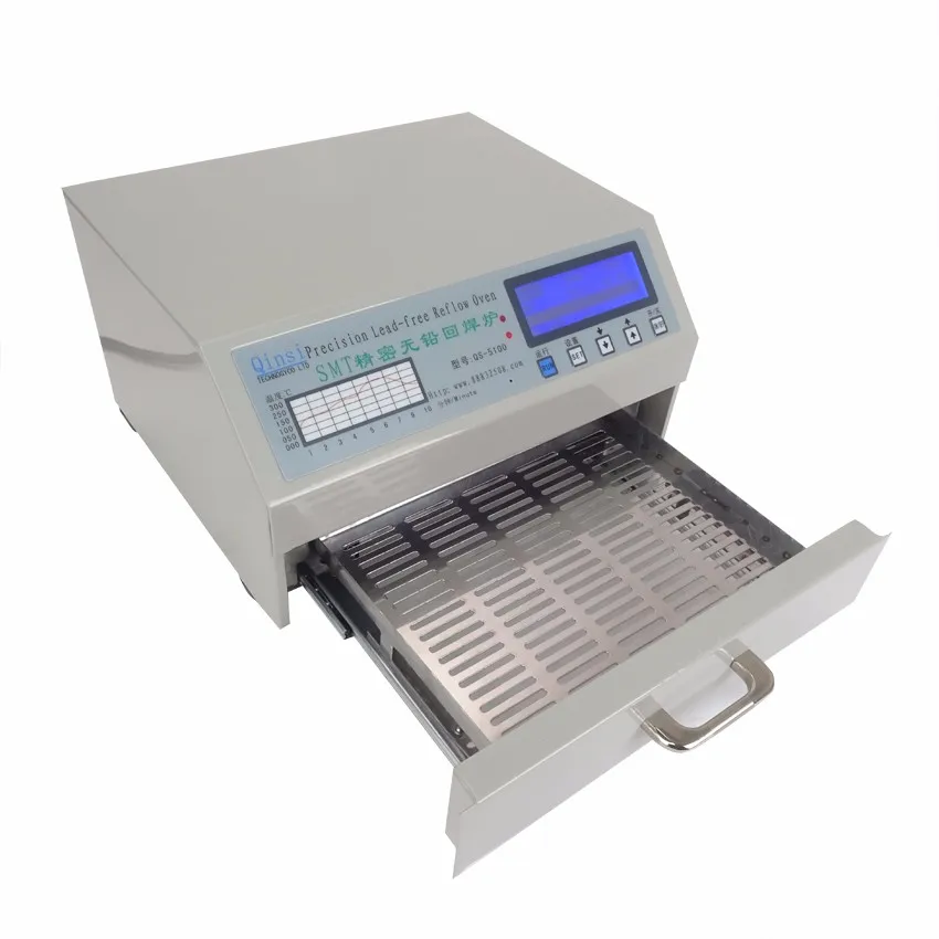 600 QS-5100 Вт автоматическая Бессвинцовая печь Reflow для SMD Rework, припой площадь 180*120 мм 110 В 220 В
