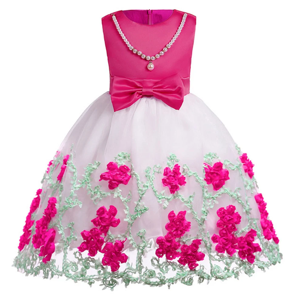 

Baby Girl Party Summer Elegant Kids Girls Princess Dress Flower Girls Dress Infant Party Wedding Dresses For Girls 3 8 10 Years