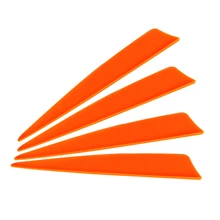 50 шт. стрельба из лука стрелы лопасти пластиковые оранжевые лопасти для стрелы DIY арбалет болт аксессуары стрельба из лука лук открытый