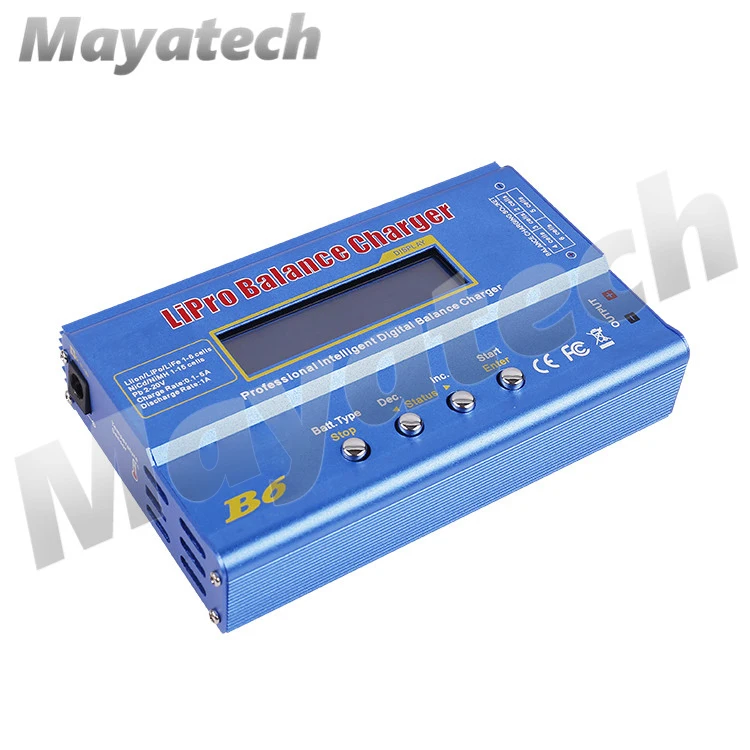 Зарядное устройство B6 50W 80W 6A Lipo NiMh Li Ion Ni Cd Digital Lipro балансирующее зарядное