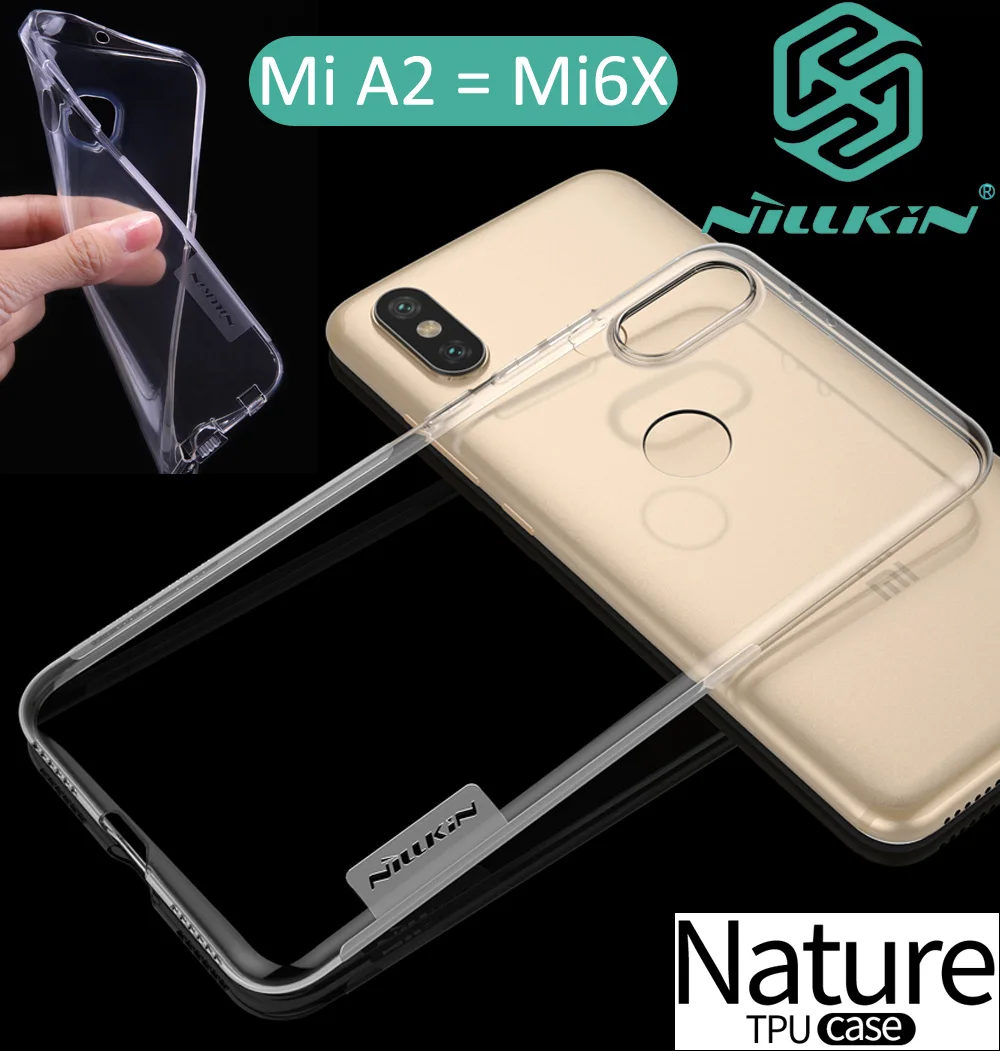 

Nillkin Nature Transparent Clear Case For Xiaomi Mi A2 Lite Mi6X Soft TPU Cover