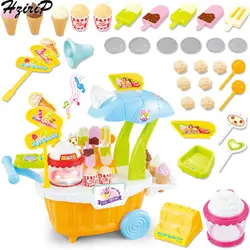 HziriP моделирование детская музыкальная претендует игрушки мини конфеты тележка раннего обучения попкорн Супермаркет игрушки подарок на