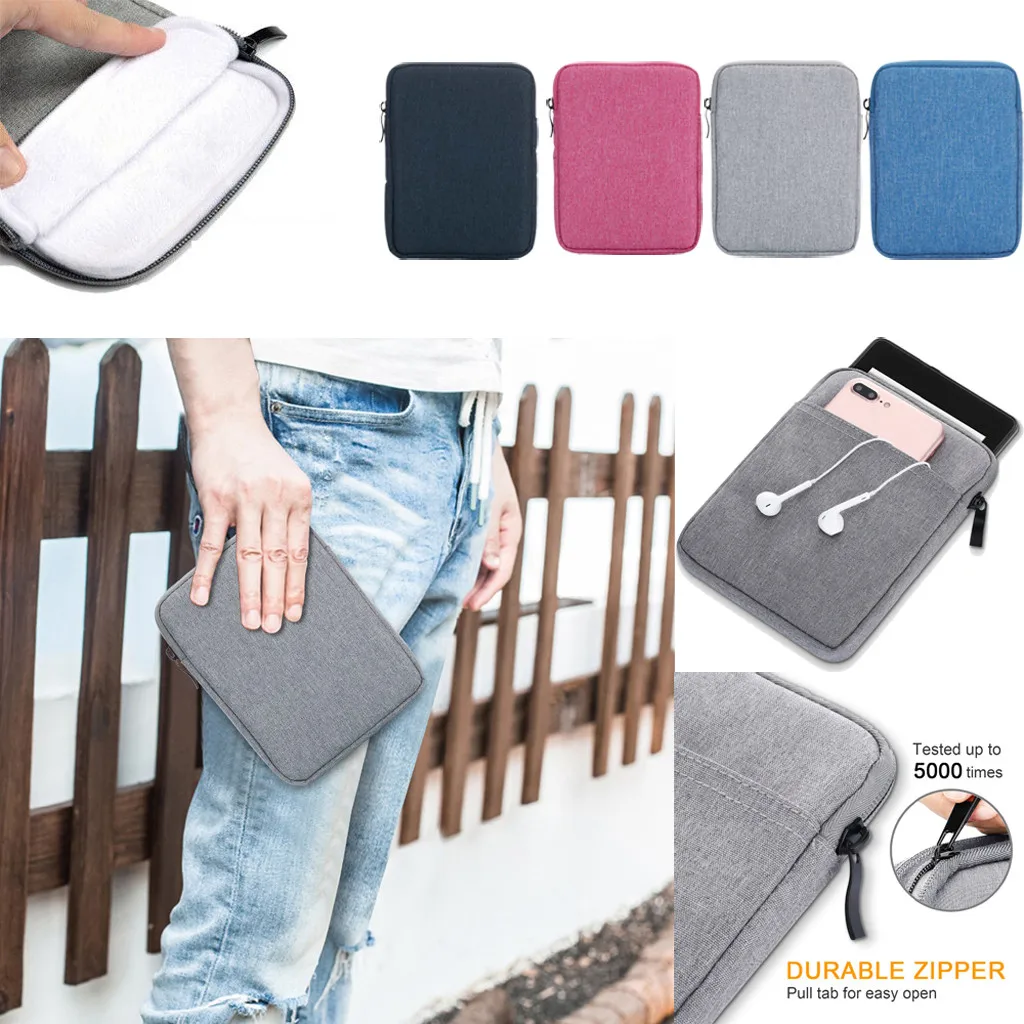 

For Samsung Galaxy Tab S5e 10.5 T720 T725 Zipper Canvas Sleeve Bag Case Cover Tablet Lightweight Slim Tablets Cases Covers Bags