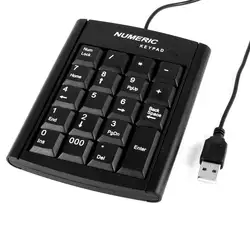 Акция! Usb цифровой клавиатуры с 19 ключей Мини Количество Клавиатура для ноутбука Тетрадь компьютер
