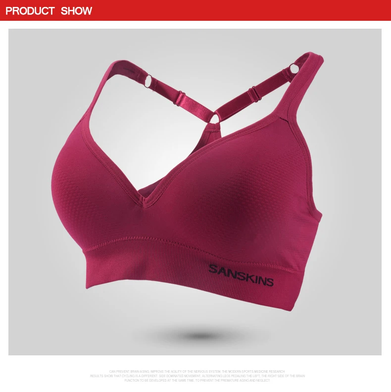Santic Fitness Ciclismo Bra for Women GYM Sport Running Bras Yoga Vest Cycle Bra Cycling Bike MTB Bicycle Breathable Underwear (3)