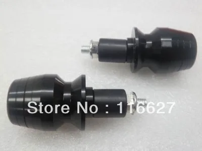 Бесплатная доставка 7/8 ''черные CNC алюминиевые ручки бар концы слайдер для Honda