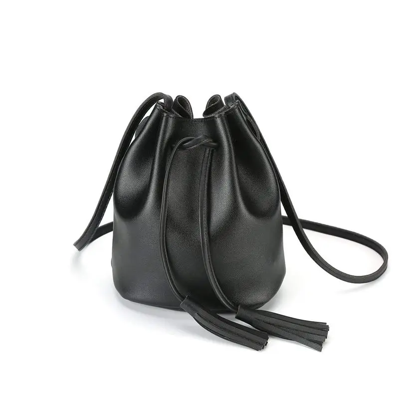 

Crossbody Handbags Drawstring Bucket Bag for Women Shoulder Bag Purse Tote PU Leather Bags