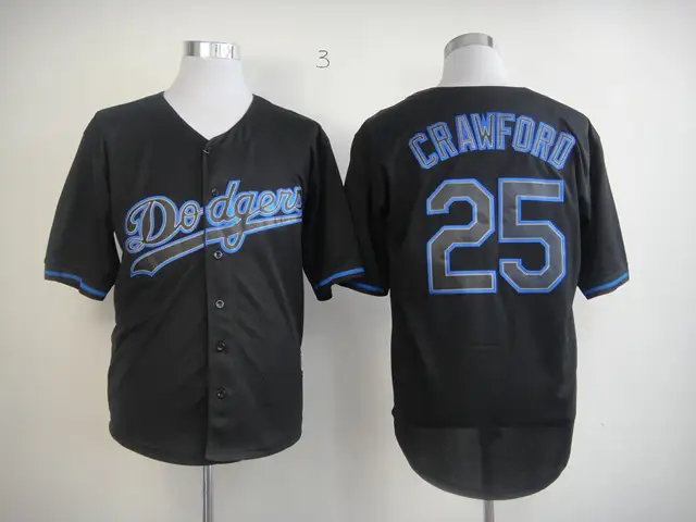 black dodgers baseball jersey