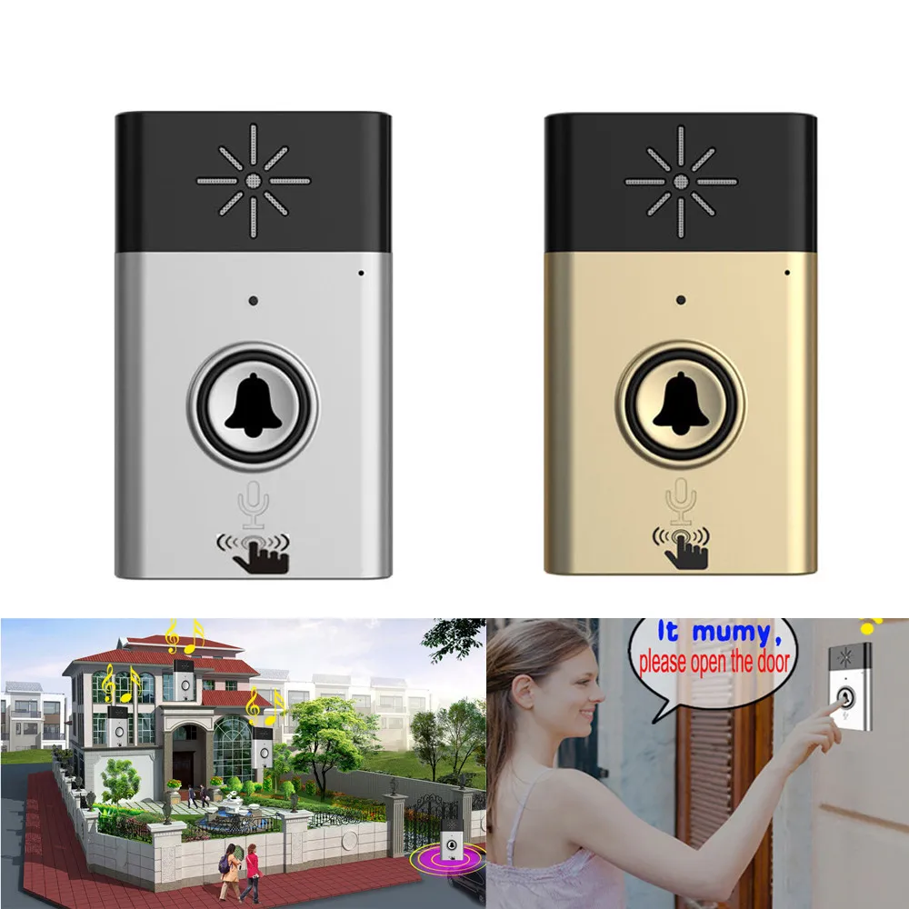 

Wireless Doorbell With Voice Intercom 300M Distance l70516 DROP SHIP