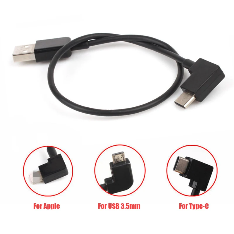 

USB Data Line for DJI Phantom for Parrot ANAFI Controller USB Cable for Connect Phone to Remote Controller for iPad Type-C 30cm